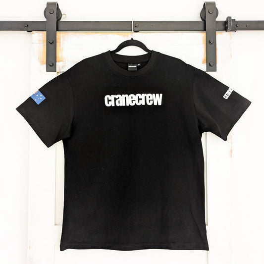 CraneCrew Premium Black Tee