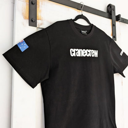 CraneCrew Premium Black Tee